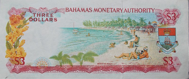 Bahamas-Monetary-Authority-$3-Note